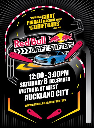 RED BULL DRIFT SHIFTERS IN NIEUW ZEELAND